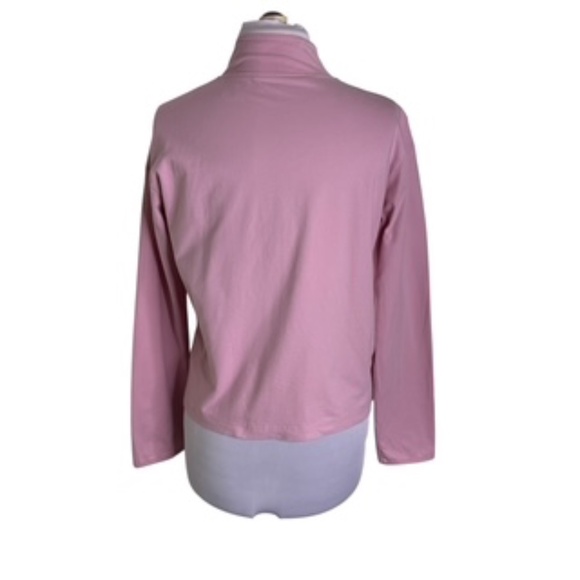 Danskin Full Front Zip Side Pockets Pink Warmup Jacket Size M - Picture 5 of 8
